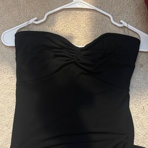 Elegant Black Strapless Dress
